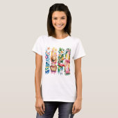 HELDERE ZOMERTHEMA STRANDTONEELEN T-SHIRT (Voorkant volledig)