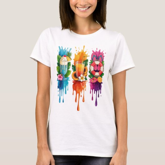 HELDERE ZOMERTHEMA'S VOOR SCÈNES & OBJECTEN T-SHIRT (Voorkant)