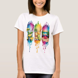 HELDERE ZOMERTHEMA'S VOOR SCÈNES & OBJECTEN T-SHIRT