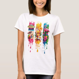 HELDERE ZOMERTHEMA'S VOOR SCÈNES & OBJECTEN T-SHIRT