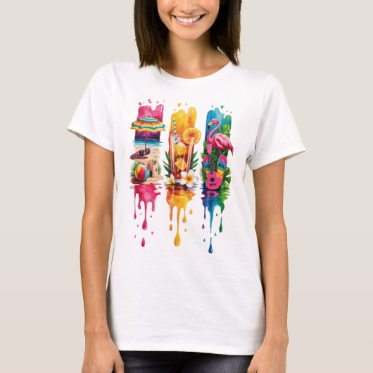 HELDERE ZOMERTHEMA'S VOOR SCÈNES & OBJECTEN T-SHIRT (Voorkant)