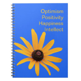 Heldere zon gele bloemblaadjes op Royal Blue Notitieboek