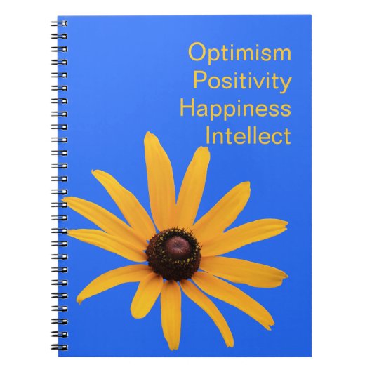 Heldere zon gele bloemblaadjes op Royal Blue Notitieboek (Voorkant)