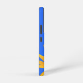 Heldere zon gele bloemblaadjes op Royal Blue Samsung Galaxy Hoesje (Rechterkant)