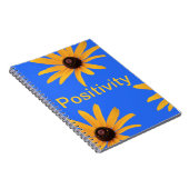 Heldere zon gele bloemen op Royal Blue Notitieboek (Rechterzijde)