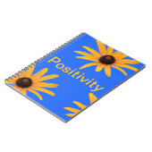Heldere zon gele bloemen op Royal Blue Notitieboek (Linkerzijde)