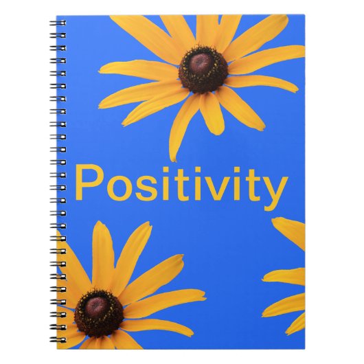 Heldere zon gele bloemen op Royal Blue Notitieboek (Voorkant)