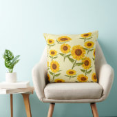 Heldere Zonnebloem Decoratief Kussen (Stoel)