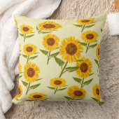 Heldere Zonnebloem Decoratief Kussen (Deken)