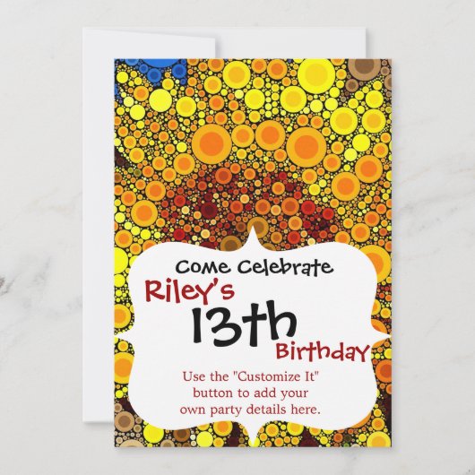 Heldere zonnebloem - digitale mozaïekkunst afdrukk kaart (Voorkant)