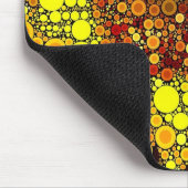 Heldere zonnebloem - digitale mozaïekkunst afdrukk muismat (Hoek)