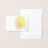 Heldere zonnebloem folie kaarten (Display)