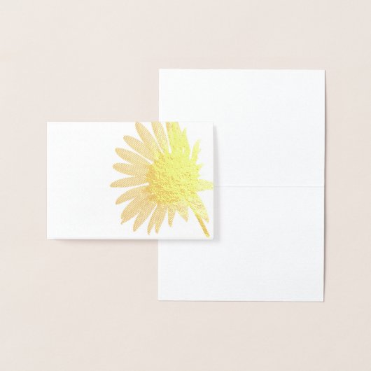 Heldere zonnebloem folie kaarten (Display)