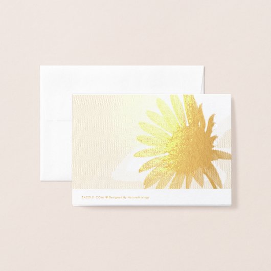 Heldere zonnebloem folie kaarten (Met envelop)