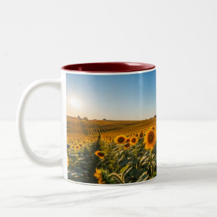 Heldere Zonnebloem Mok – Vrolijke Bloemen Gift Ite