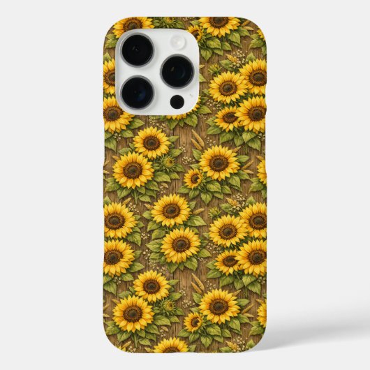 Heldere zonnebloem naadloos herhalingspatroon Case-Mate iPhone case (Achterkant)