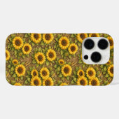 Heldere zonnebloem naadloos herhalingspatroon Case-Mate iPhone case (Achterkant (horizontaal))
