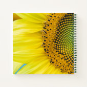 Heldere zonnebloem notitieboek (Achterkant)