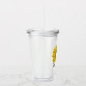 Heldere zonnebloem | Speciaal acryltumbler Acryl Drinkbeker (Rechts)