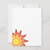 Heldere zonnebloemen Aankondiging adres wijzigen (Achterkant)