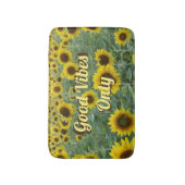 Heldere zonnebloemen Alleen goede steekproeven Badmat (Voorkant Verticaal)