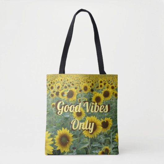 Heldere zonnebloemen Alleen goede steekproeven Tote Bag (Voorkant)