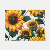 Heldere zonnebloemen deurmat (Voorkant)
