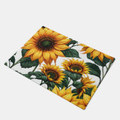 Heldere zonnebloemen deurmat (Schuin)