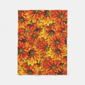 Heldere zonnebloemen fleece deken (Voorkant)