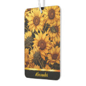 Heldere zonnebloemen in gouden zonlicht luchtverfrisser (Links)