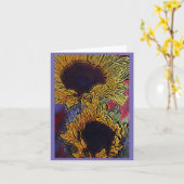 Heldere zonnebloemen kaart (Gele Bloem)