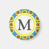 Heldere zonnebloemen magneet (Voorkant)