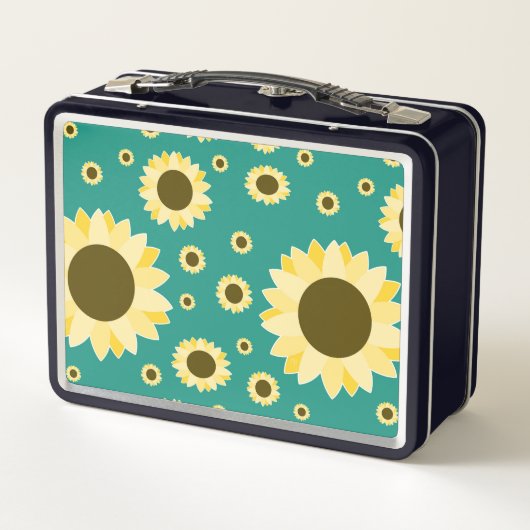 Heldere zonnebloemen op groen (Achterkant)