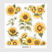 Heldere zonnebloemen