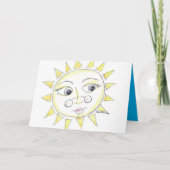 Heldere zonnebrandkaarten kaart (Voorkant)