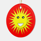 Heldere zonneschijndag keramisch ornament (Links)