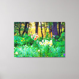 Heldere zonsopgang met boomluizen in mijn Rubio Ga Canvas Afdruk