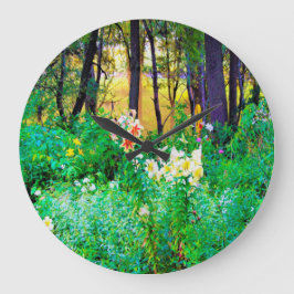 Heldere zonsopgang met boomluizen in mijn Rubio Ga Grote Klok