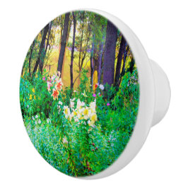 Heldere zonsopgang met boomluizen in mijn Rubio Ga Keramische Knop