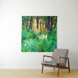 Heldere zonsopgang met boomluizen in mijn Rubio Ga Wandkleed