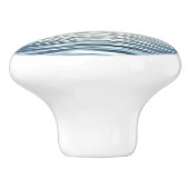 Heldere zonsopgang over de blauwe oceaandresser keramische knop (Zijkant)