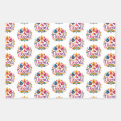 Heldere Zuid-Aziatische Inpakpapier Vel (Voorkant)