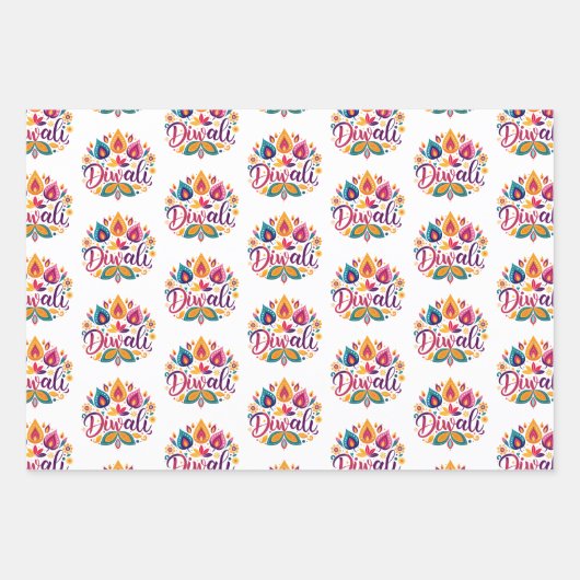 Heldere Zuid-Aziatische Inpakpapier Vel (Voorkant)