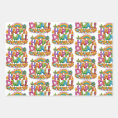 Heldere Zuid-Aziatische Inpakpapier Vel (Voorkant 3)