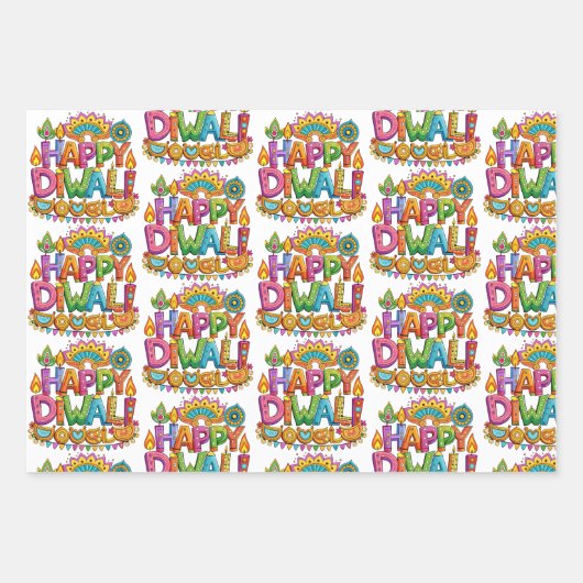 Heldere Zuid-Aziatische Inpakpapier Vel (Voorkant 3)