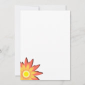 Helderend Baby shower voor zonnebloemen Kaart (Achterkant)