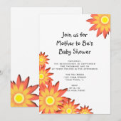 Helderend Baby shower voor zonnebloemen Kaart (Voorkant / Achterkant)