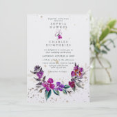 Helderend Floral Lijst met gouddetail Feestdagenkaart (Staand voorkant)