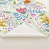 Helderend Floral Pattern Colorful Sherpa Deken (3/4)