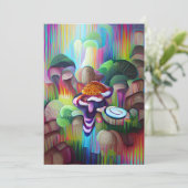 Helderend kleurrijk Psychedelisch Patroon Kaart (Staand voorkant)